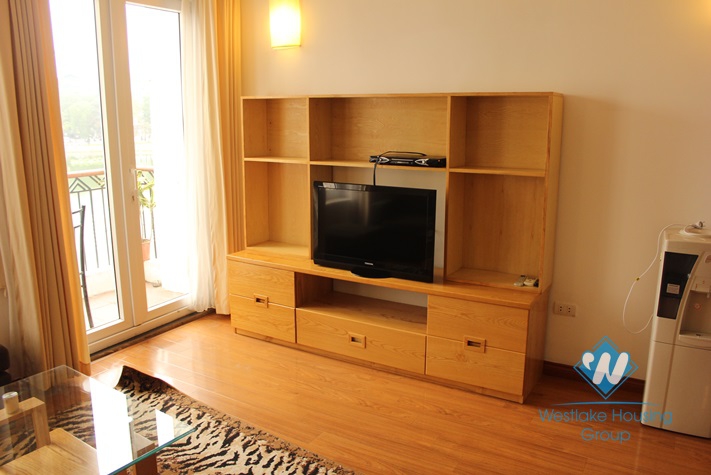 Modern apartment with lake view available for rent in Ba Dinh district, Hanoi